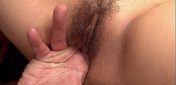  Threesome fuck with one hairy yet desirable horny AsianThreesome fuck with one h